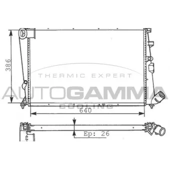 AUTOGAMMA 100217 - Radiateur, refroidissement du moteur