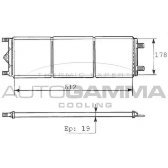 AUTOGAMMA 100223 - Radiateur, refroidissement du moteur