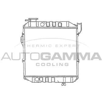 Radiateur, refroidissement du moteur AUTOGAMMA 100240
