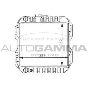 AUTOGAMMA 100241 - Radiateur, refroidissement du moteur