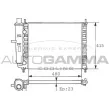 AUTOGAMMA 100258 - Radiateur, refroidissement du moteur