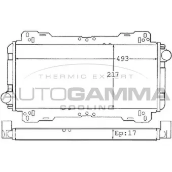 Radiateur, refroidissement du moteur AUTOGAMMA OEM 81AB8005VB
