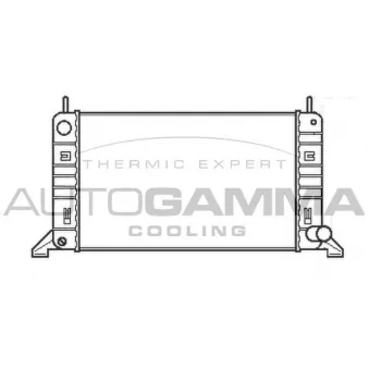 Radiateur, refroidissement du moteur AUTOGAMMA OEM 86AB8005CF