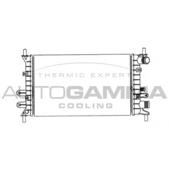 Radiateur, refroidissement du moteur AUTOGAMMA OEM 91AB8005AG