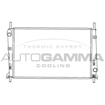 Radiateur, refroidissement du moteur AUTOGAMMA 100370