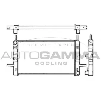 AUTOGAMMA 100374 - Radiateur, refroidissement du moteur