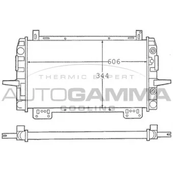 AUTOGAMMA 100379 - Radiateur, refroidissement du moteur