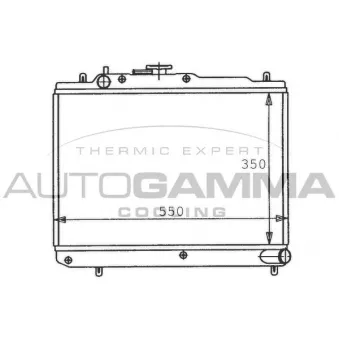 Radiateur, refroidissement du moteur AUTOGAMMA 100474
