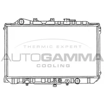 Radiateur, refroidissement du moteur AUTOGAMMA 100497