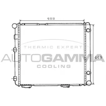 Radiateur, refroidissement du moteur AUTOGAMMA 100517