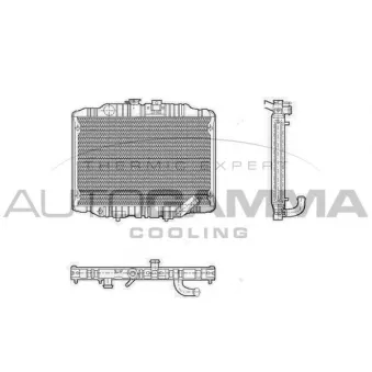 AUTOGAMMA 100590 - Radiateur, refroidissement du moteur