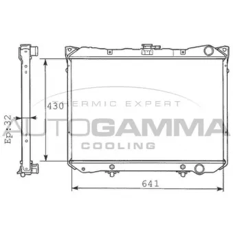 AUTOGAMMA 100622 - Radiateur, refroidissement du moteur
