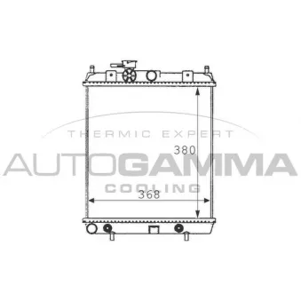 Radiateur, refroidissement du moteur AUTOGAMMA 100628