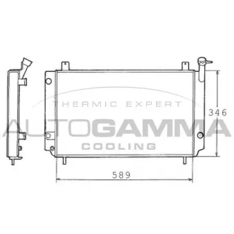 AUTOGAMMA 100641 - Radiateur, refroidissement du moteur