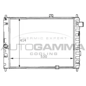 Radiateur, refroidissement du moteur AUTOGAMMA OEM 1302006