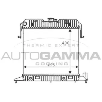 AUTOGAMMA 100710 - Radiateur, refroidissement du moteur