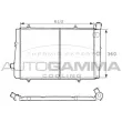 Radiateur, refroidissement du moteur AUTOGAMMA [100761]