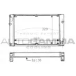 Radiateur, refroidissement du moteur AUTOGAMMA [100817]