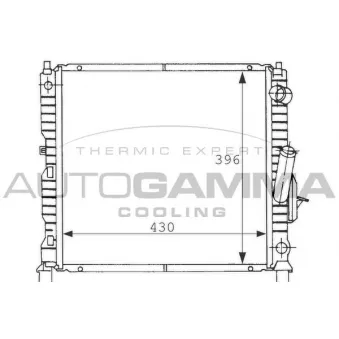 Radiateur, refroidissement du moteur AUTOGAMMA 100918