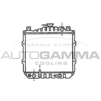 Radiateur, refroidissement du moteur AUTOGAMMA 100978