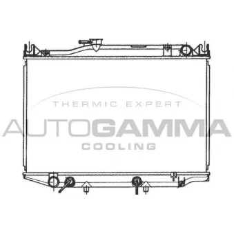 Radiateur, refroidissement du moteur AUTOGAMMA OEM 1640037140