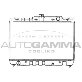 AUTOGAMMA 101001 - Radiateur, refroidissement du moteur