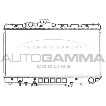 Radiateur, refroidissement du moteur AUTOGAMMA OEM 1640074350 Radiateur, refroidissement du moteur AUTOGAMMA OEM 1640074350