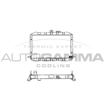 Radiateur, refroidissement du moteur AUTOGAMMA 101022