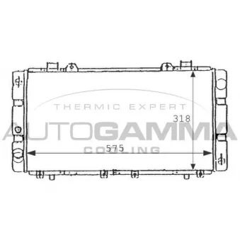 AUTOGAMMA 101025 - Radiateur, refroidissement du moteur