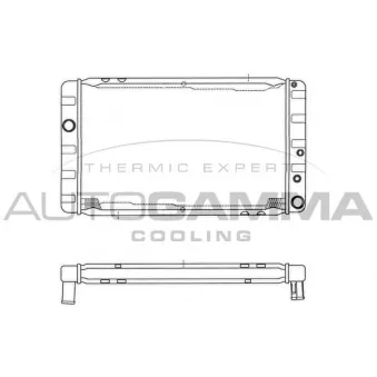 Radiateur, refroidissement du moteur AUTOGAMMA 101102