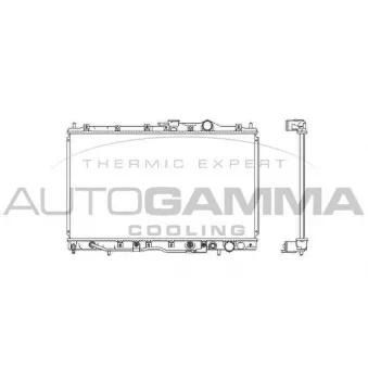 Radiateur, refroidissement du moteur AUTOGAMMA OEM MB906097