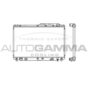 Radiateur, refroidissement du moteur AUTOGAMMA OEM 164000A040