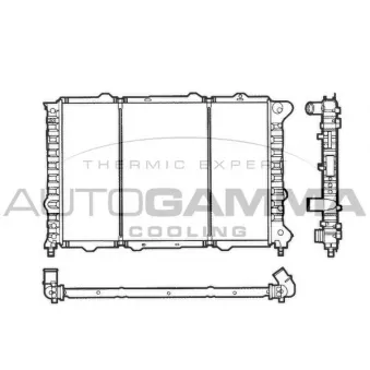 Radiateur, refroidissement du moteur AUTOGAMMA OEM 71753212