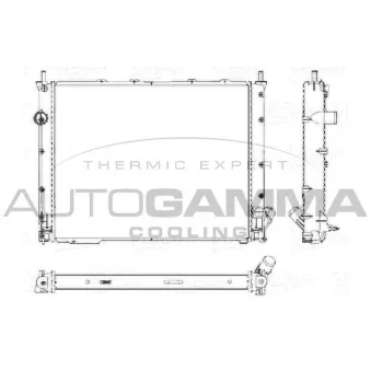 AUTOGAMMA 101182 - Radiateur, refroidissement du moteur