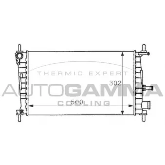 AUTOGAMMA 101195 - Radiateur, refroidissement du moteur