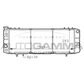 Radiateur, refroidissement du moteur AUTOGAMMA 101211