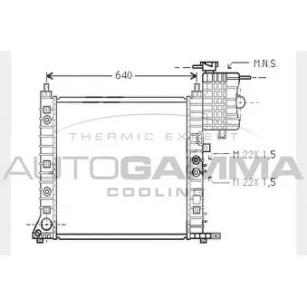 AUTOGAMMA 101218 - Radiateur, refroidissement du moteur