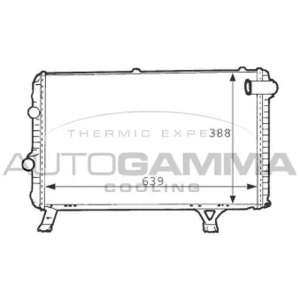 AUTOGAMMA 101235 - Radiateur, refroidissement du moteur
