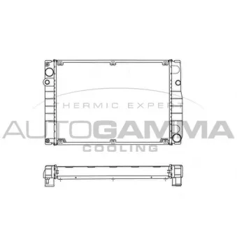 Radiateur, refroidissement du moteur AUTOGAMMA 101237 Radiateur, refroidissement du moteur AUTOGAMMA 101237
