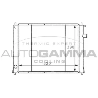 Radiateur, refroidissement du moteur AUTOGAMMA OEM PCC001610SLP