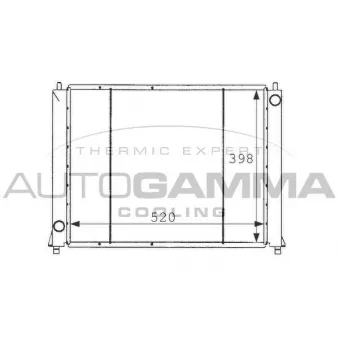 AUTOGAMMA 101255 - Radiateur, refroidissement du moteur