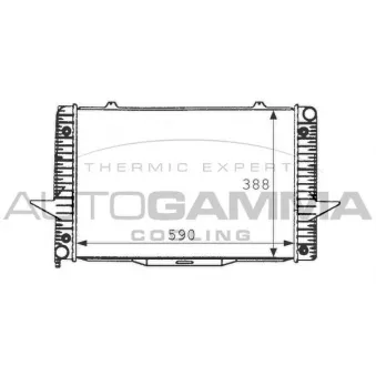 Radiateur, refroidissement du moteur AUTOGAMMA OEM 8601231