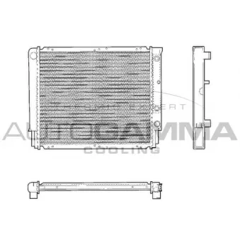 AUTOGAMMA 101288 - Radiateur, refroidissement du moteur