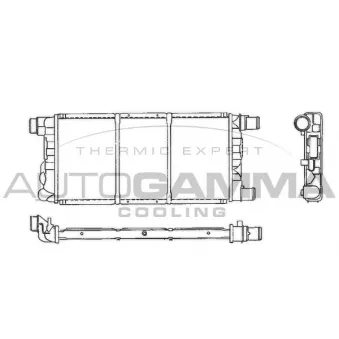 Radiateur, refroidissement du moteur AUTOGAMMA 101296