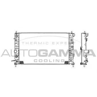Radiateur, refroidissement du moteur AUTOGAMMA 101325