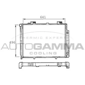 Radiateur, refroidissement du moteur AUTOGAMMA OEM 2105003003