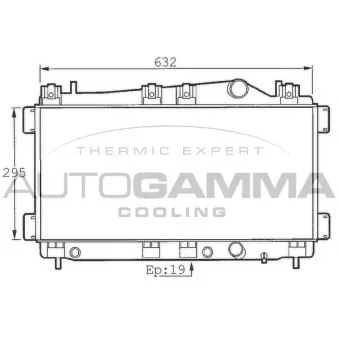 AUTOGAMMA 101395 - Radiateur, refroidissement du moteur