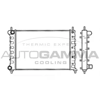 Radiateur, refroidissement du moteur AUTOGAMMA OEM 46544775