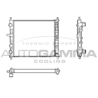 Radiateur, refroidissement du moteur AUTOGAMMA OEM 46737569