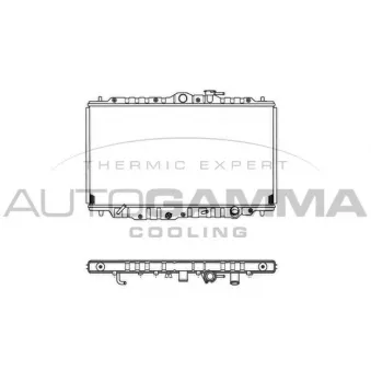 Radiateur, refroidissement du moteur AUTOGAMMA OEM 19010P14A12